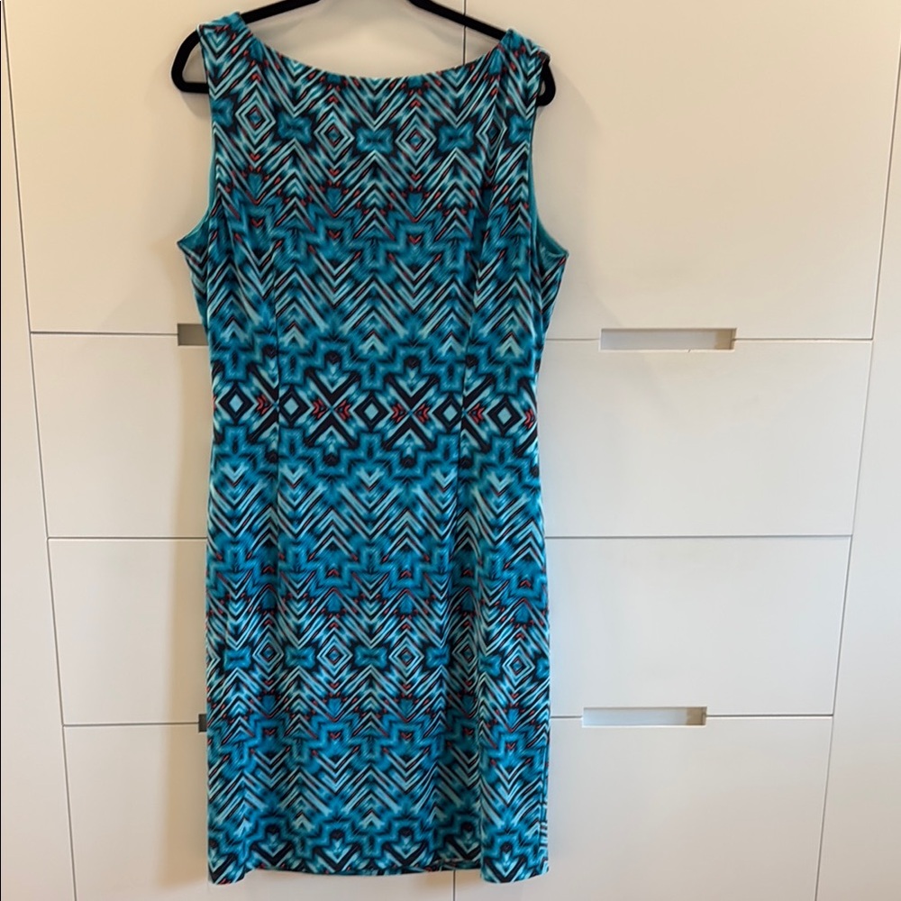 Anne Klein Geometric Patterned Dress - Picture 6 of 13